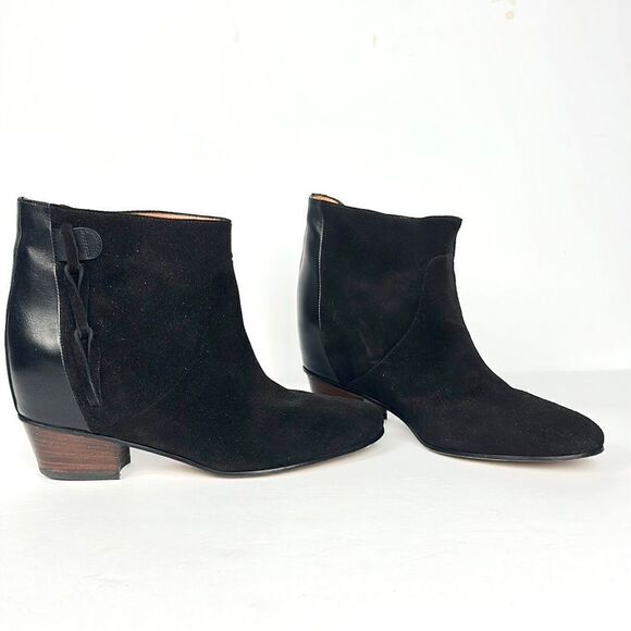 NWOB NEW Golden Goose MILK Black Suede Leather Ankle Cowboy Booties EUR 38 US 8 - Picture 4 of 17
